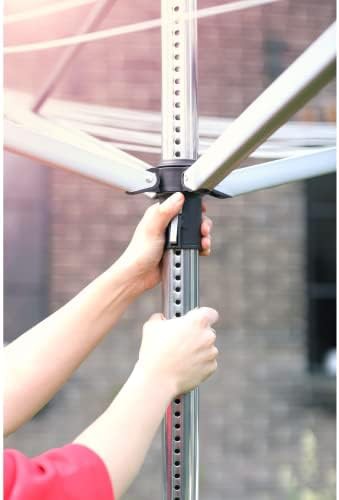 Height adjustable outdoor rotary drying rack — photo 4