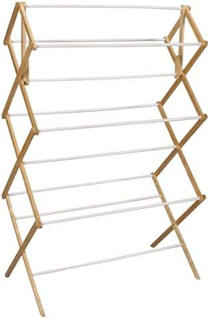 Wood frame rack with vinyl dowels