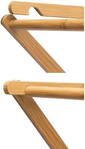 Bamboo folding rack with flat shelf — photo 4