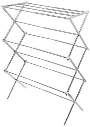 Expandable chrome steel laundry rack