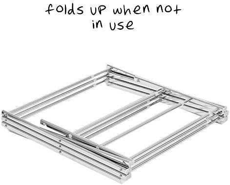 Expandable chrome steel laundry rack — photo 4