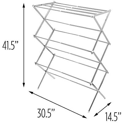 Expandable chrome steel laundry rack — photo 5