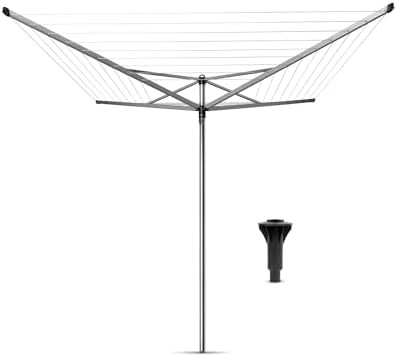 Rotating aluminum outdoor folding drying rack