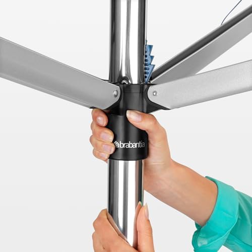 Rotating aluminum outdoor folding drying rack — photo 3