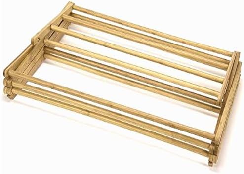 Collapsible Bamboo Wooden Laundry Rack — photo 3