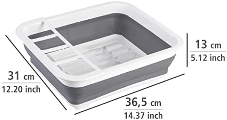 White and Grey Collapsible Dish Drainer — photo 4