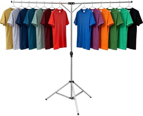 Tripod stainless steel folding clothes rack
