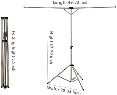 Tripod stainless steel folding clothes rack — photo 3