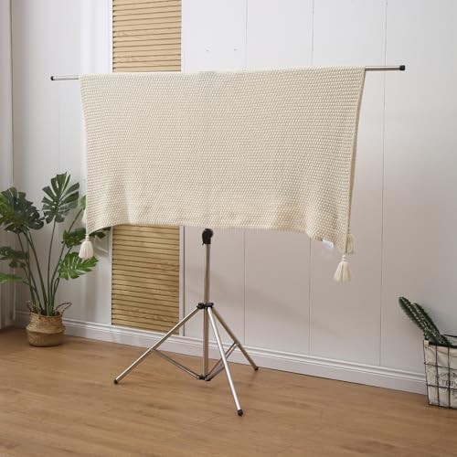 Tripod stainless steel folding clothes rack — photo 4