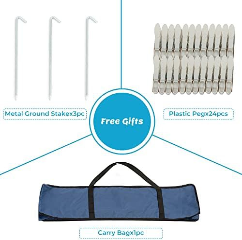 Portable aluminum tripod outdoor clothes airer — photo 4