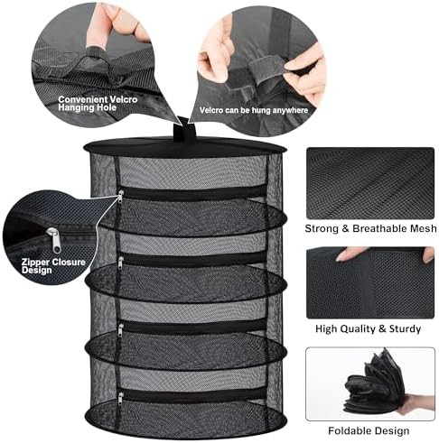 Four tier mesh hanging herb dryer — photo 4