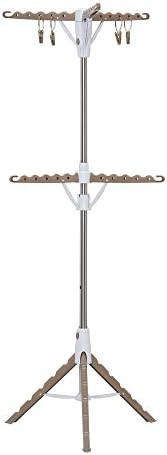 Two tier tripod garment drying rack