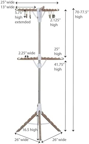 Two tier tripod garment drying rack — photo 3