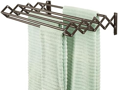 Bronze steel accordion wall mount rack