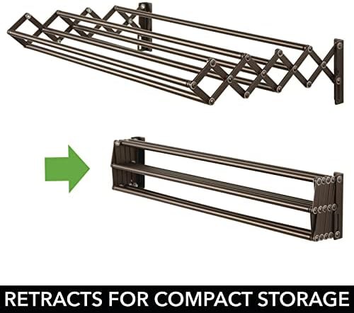 Bronze steel accordion wall mount rack — photo 4