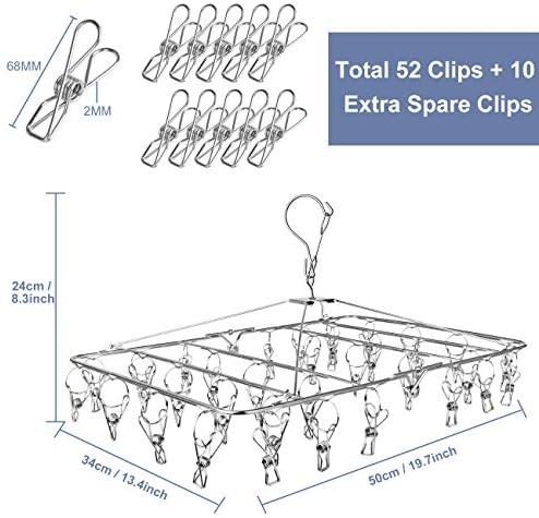 Stainless steel multi clip laundry rack — photo 4