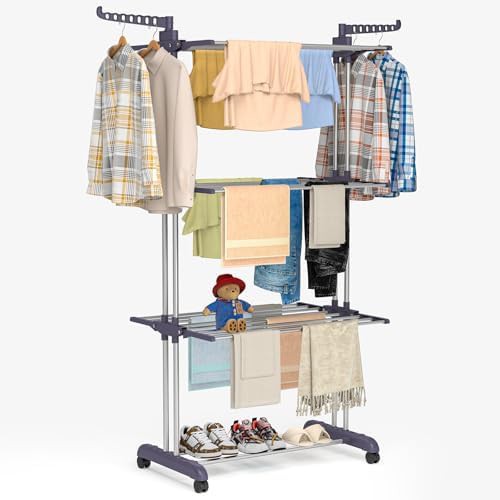 Four tier stainless steel rolling rack