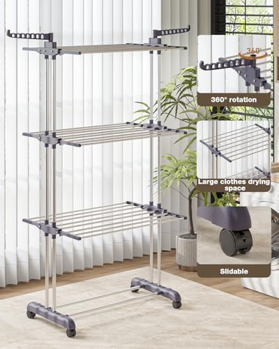 Four tier stainless steel rolling rack — photo 3