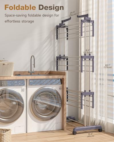 Four tier stainless steel rolling rack — photo 4