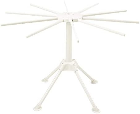 White collapsible pasta and noodle drying rack — photo 4