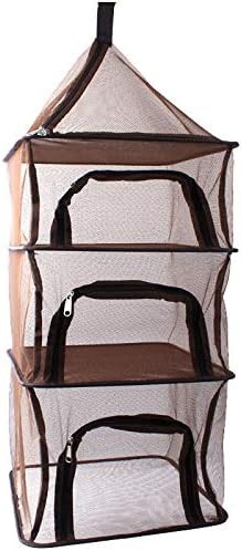 Four tier hanging mesh camping dryer