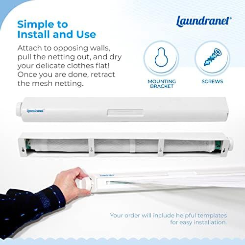 Retractable wall mounted mesh sweater dryer — photo 4