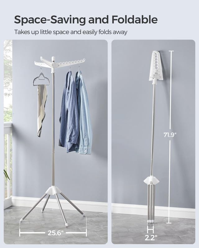 Tripod style three arm rotatable airer — photo 3