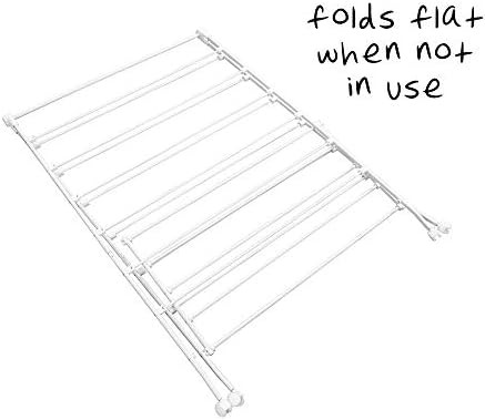 White A-frame folding laundry rack — photo 4