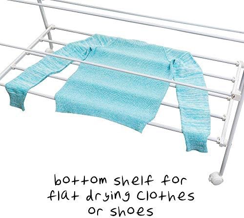 White A-frame folding laundry rack — photo 5