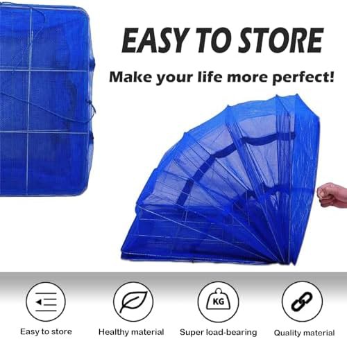 Blue four tier mesh hanging dryer — photo 4