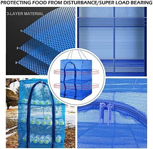 Blue four tier mesh hanging dryer — photo 5