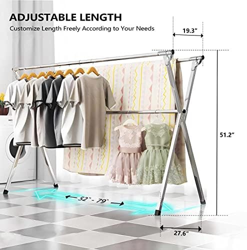 Stainless steel portable rack with windproof hooks — photo 3