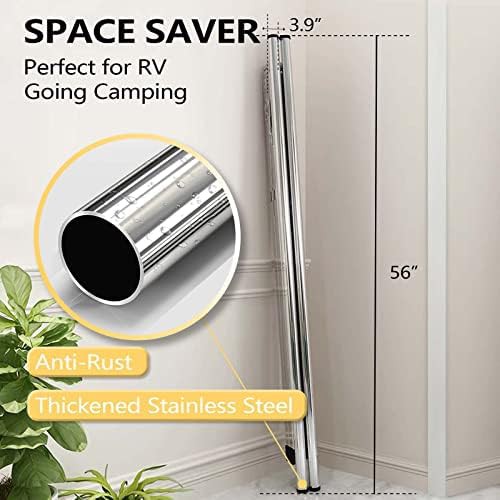 Stainless steel portable rack with windproof hooks — photo 4