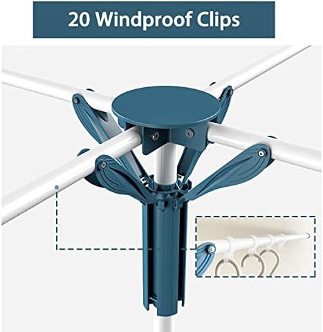 Tripod portable clothes drying rack with clips — photo 5