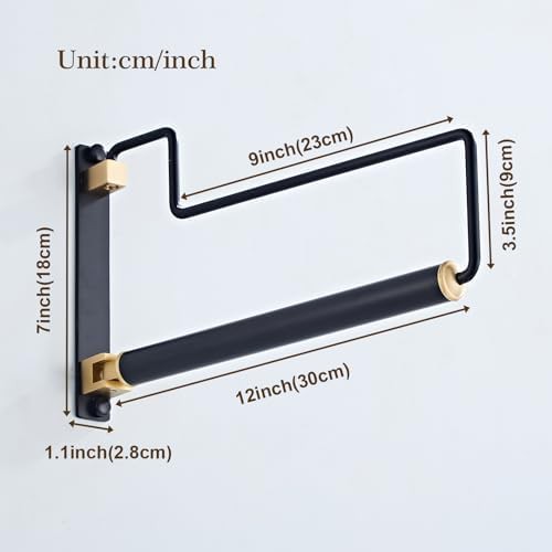 Black wall mounted folding hanger — photo 5
