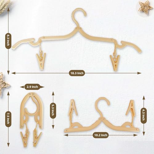 Twelve pack of travel hangers with clips — photo 3