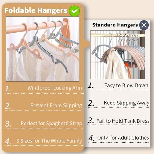Twenty pack of foldable travel clothes hangers — photo 5