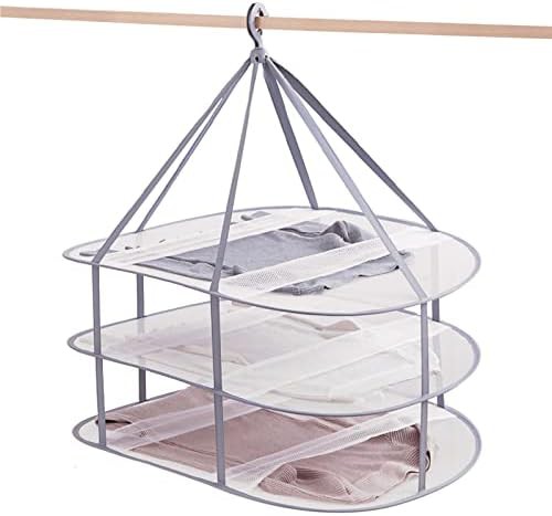 Three tier stackable sweater drying rack