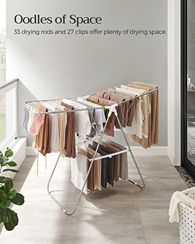 Foldable space saving steel laundry rack — photo 3