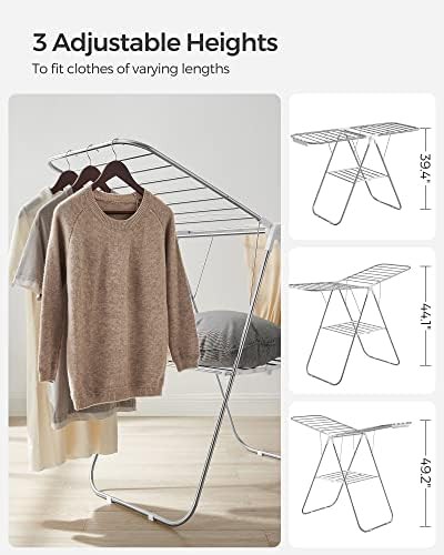 Foldable space saving steel laundry rack — photo 5