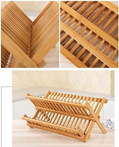 Collapsible bamboo plate and dish rack — photo 5