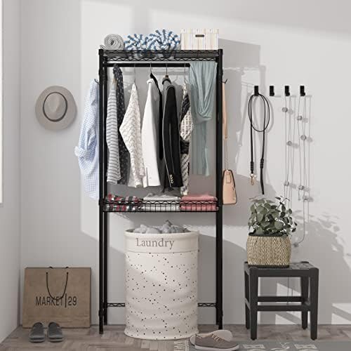 Two tier black washer storage shelf — photo 4