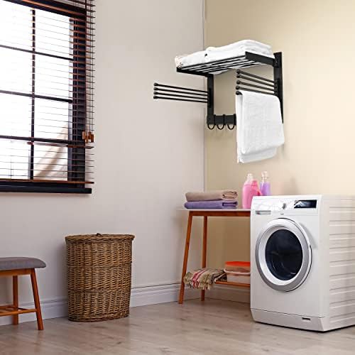 Solid steel wall mounted foldable rack — photo 4