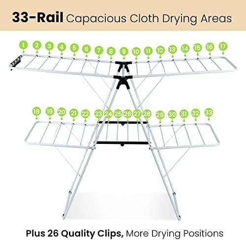 Foldable two tier clothing rack — photo 3