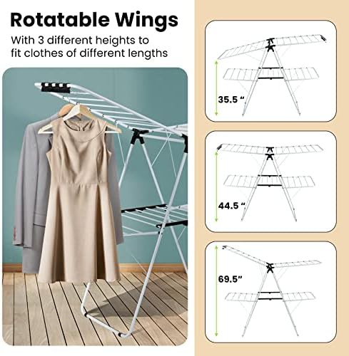 Foldable two tier clothing rack — photo 4