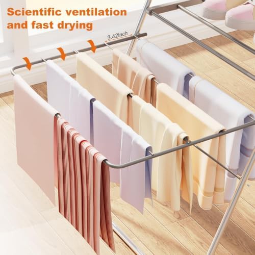 Large two level foldable laundry rack — photo 5