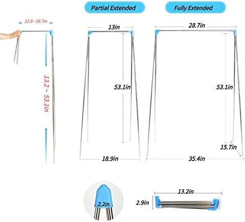 Portable travel stainless steel garment rack — photo 4