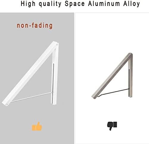 Wall mounted aluminum folding clothes hanger — photo 3