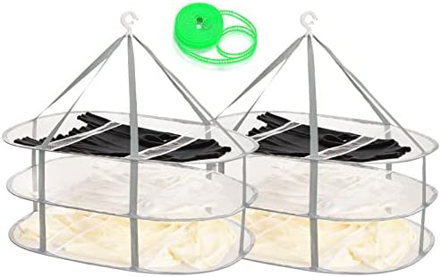 Two pack of three tier mesh dryers