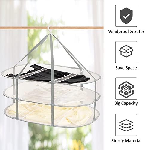 Three tier mesh sweater drying rack — photo 4